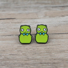 Cartoon Piercing Earrings for Girls Kids Jewelry Gift