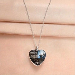Love Crystal Pendant Necklace English Birthday Gift For Boyfriend And Girlfriend