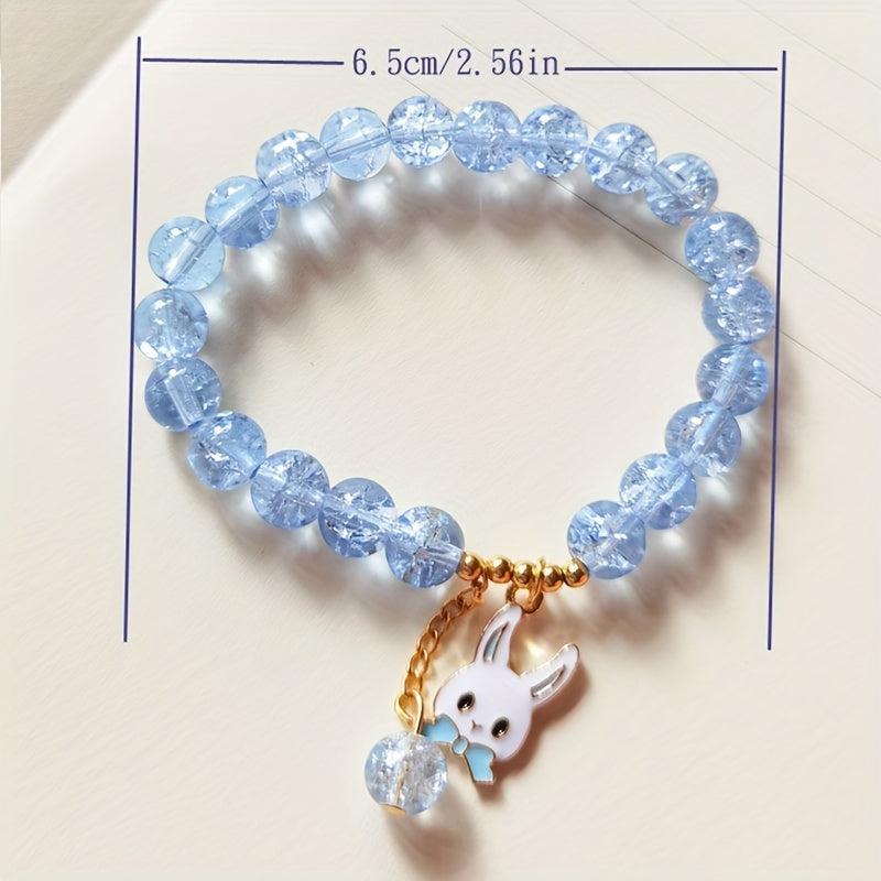 Crystal Bracelet Female Pendant Clear Glass Hand String