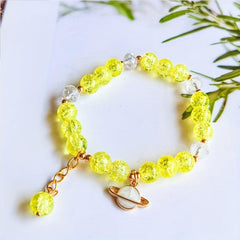Crystal Bracelet Female Pendant Clear Glass Hand String