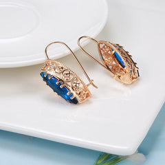 Heart Shaped Zircon Earrings, Alloy Inlaid Ear Clips