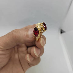 Heart Shaped Zircon Earrings, Alloy Inlaid Ear Clips