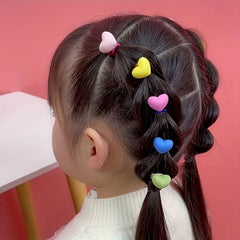 10pcs Star Shaped Hair Ties for Baby Girls