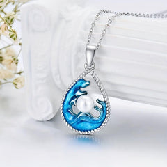 Vintage Teardrop Pendant Alloy Necklace Toy For Kids