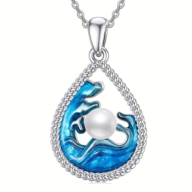 Vintage Teardrop Pendant Alloy Necklace Toy For Kids
