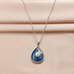 Vintage Teardrop Pendant Alloy Necklace Toy For Kids