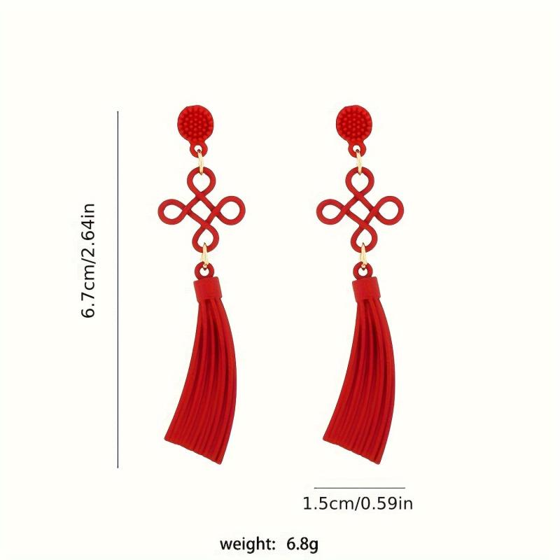 Tassel Earrings Silvery Plated Jewelry For Women Party Holiday