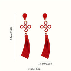 Tassel Earrings Silvery Plated Jewelry For Women Party Holiday
