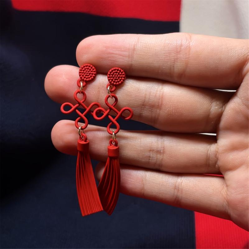 Tassel Earrings Silvery Plated Jewelry For Women Party Holiday