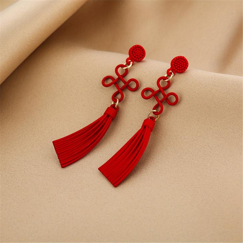Tassel Earrings Silvery Plated Jewelry For Women Party Holiday