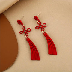Tassel Earrings Silvery Plated Jewelry For Women Party Holiday