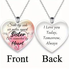Love Crystal Rose Pattern Pendant Necklace For Children