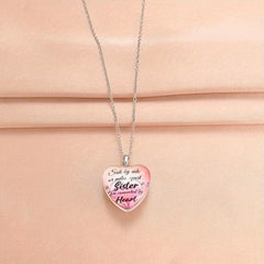 Love Crystal Rose Pattern Pendant Necklace For Children