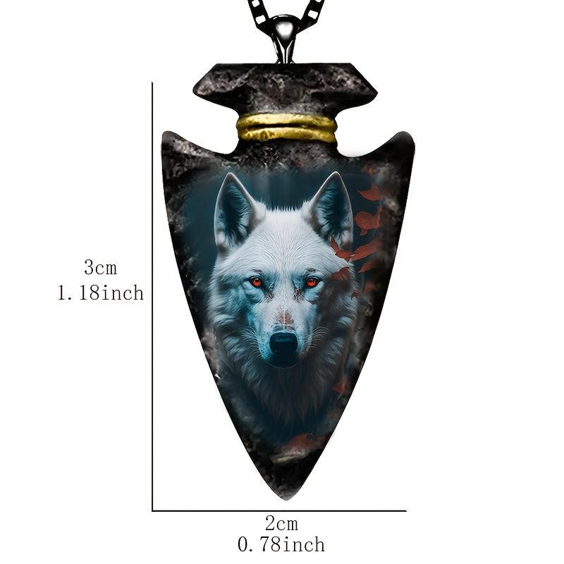 Creative Wolf Necklace for Boys Men Holiday Anniversary Christmas