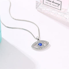 Big Eye Pendant Plated Crystal Alloy Necklace Halloween Christmas Gift