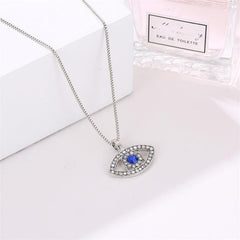 Big Eye Pendant Plated Crystal Alloy Necklace Halloween Christmas Gift