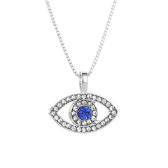 Big Eye Pendant Plated Crystal Alloy Necklace Halloween Christmas Gift