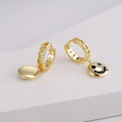 Happy Face Women's Earrings Pendant Jewelry Party Holiday Gift