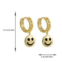 Happy Face Women's Earrings Pendant Jewelry Party Holiday Gift