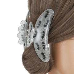 Bat Print Large Hair And Shark Clip Headband Hair Accessory