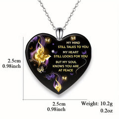 Crystal Butterfly Pendant Necklace Chain English Necklace Birthday Gift