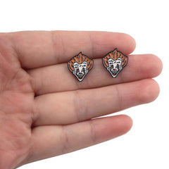 Halloween Piercing Earrings Cartoon Stud Earrings For Woman Girls Kids Je...