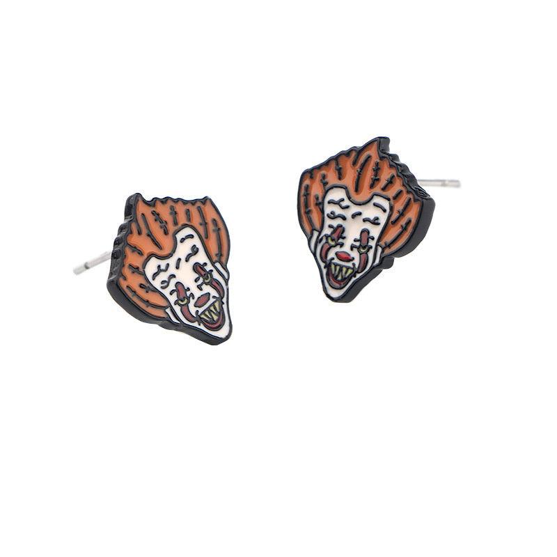 Halloween Piercing Earrings Cartoon Stud Earrings For Woman Girls Kids Je...