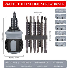 Ratchet Screwdriver Set Radish Head High Hardness Dual purpose Tool