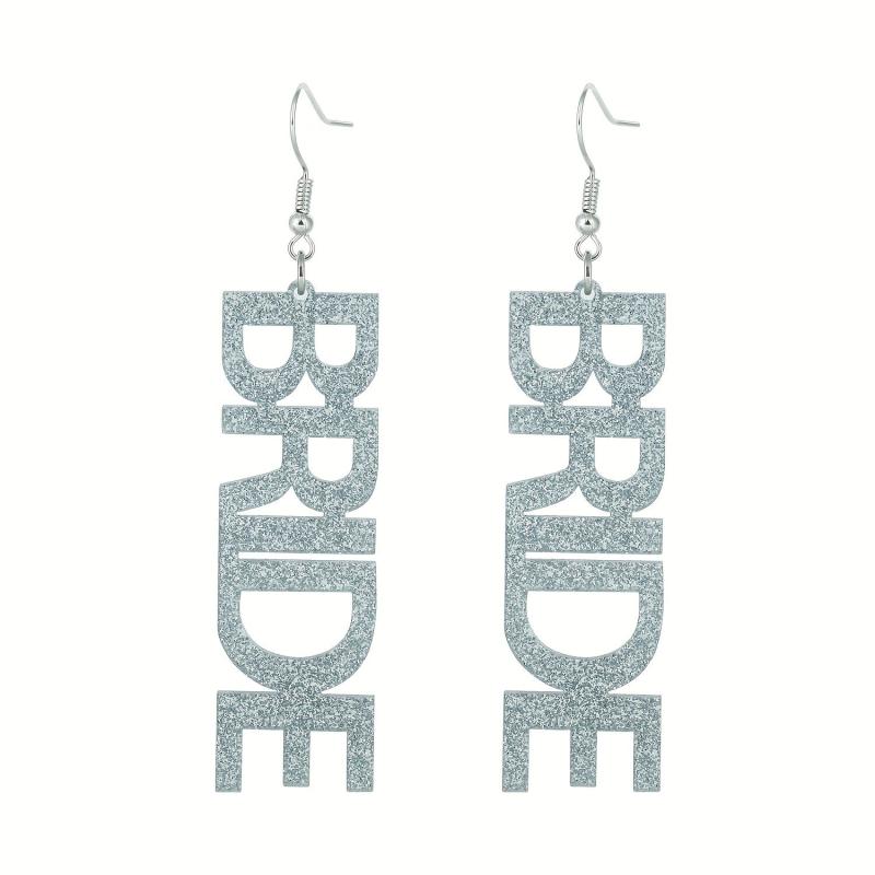 Letter Bride Earrings Sweet Earrings Party Jewelry Birthday Holiday Party Gift