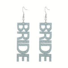 Letter Bride Earrings Sweet Earrings Party Jewelry Birthday Holiday Party Gift