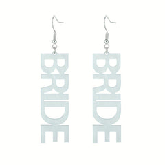 Letter Bride Earrings Sweet Earrings Party Jewelry Birthday Holiday Party Gift