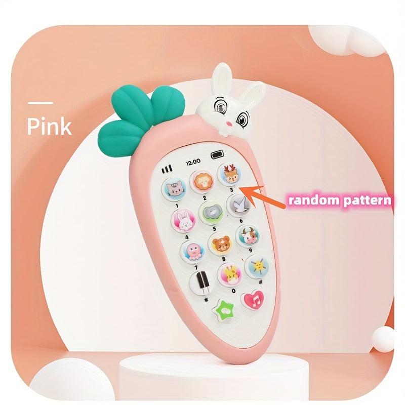 Baby Carrot Telephone Music Sound Machine Kids Phone Toy