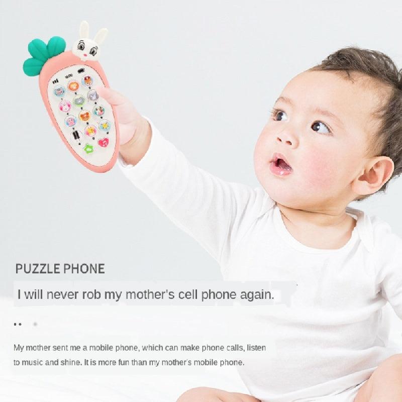 Baby Carrot Telephone Music Sound Machine Kids Phone Toy