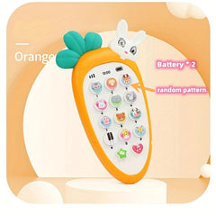 Baby Carrot Telephone Music Sound Machine Kids Phone Toy