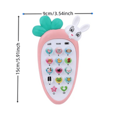 Baby Carrot Telephone Music Sound Machine Kids Phone Toy