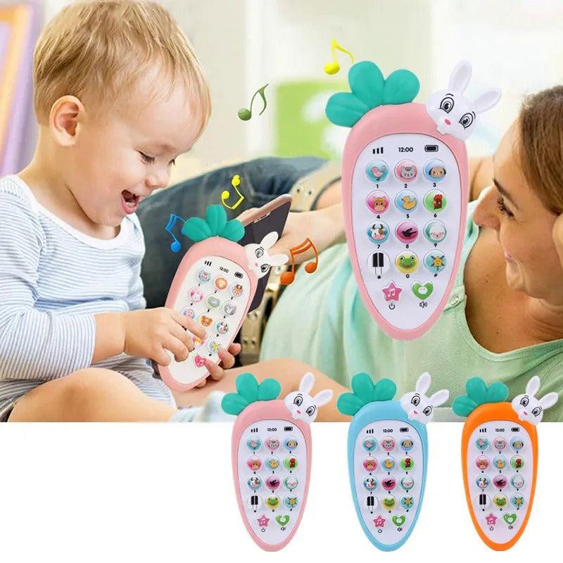 Baby Carrot Telephone Music Sound Machine Kids Phone Toy