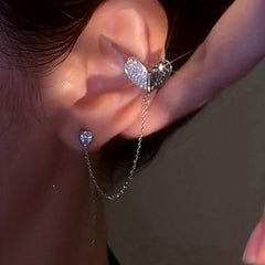 Love Ear Bone Clip Ear Wire Female Niche Sense Cold Wind Light Ear Jewelry