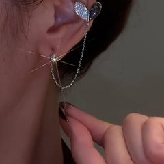 Love Ear Bone Clip Ear Wire Female Niche Sense Cold Wind Light Ear Jewelry