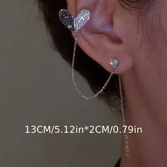 Love Ear Bone Clip Ear Wire Female Niche Sense Cold Wind Light Ear Jewelry