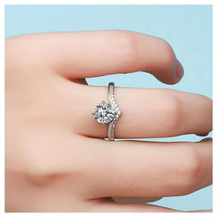 Copper Heart Four-claw Ring - Party Jewelry Gift