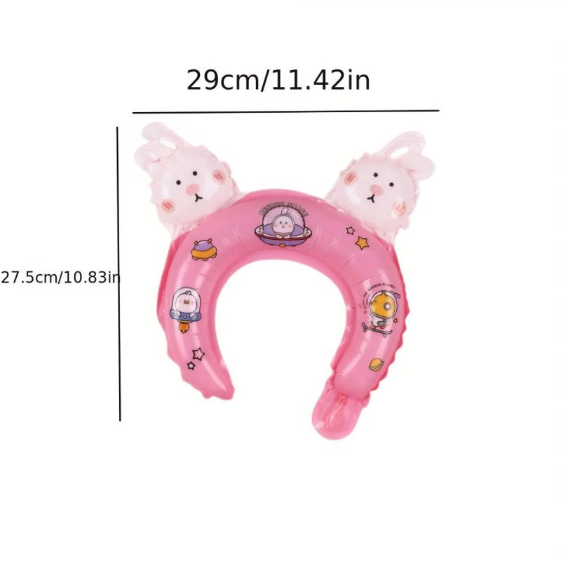 10pcs Cartoon Hair Hoop Aluminum Film Balloon Small Gift