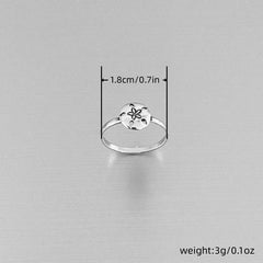 Boho Flower 5 Water Drops Ring for Women