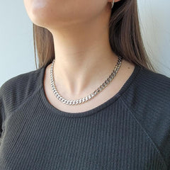 Women's Cuban Link Stainless Steel Necklace Cuban Chain Gift For Women