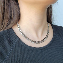 Women's Cuban Link Stainless Steel Necklace Cuban Chain Gift For Women