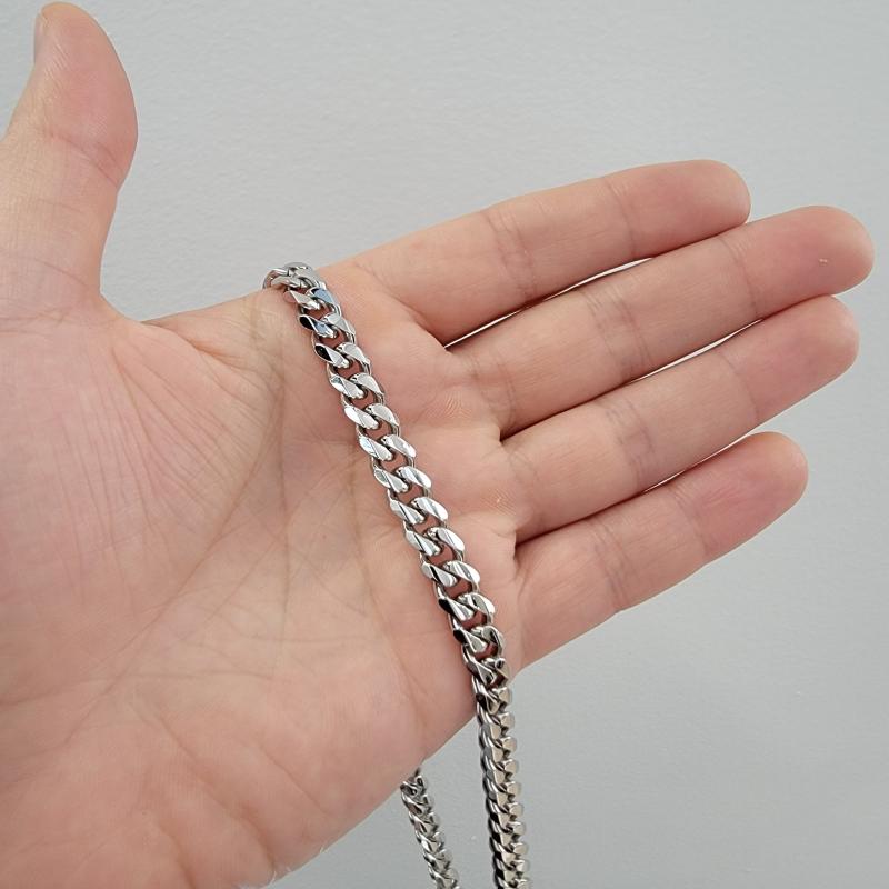 Women's Cuban Link Stainless Steel Necklace Cuban Chain Gift For Women