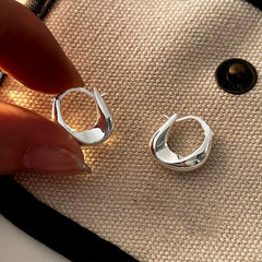 Metal Earrings Women Geometric Glossy Earrings For Party