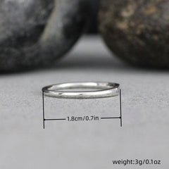 Vintage Moon Ring Silvery Plated Classic Party Jewelry Birthday Gift