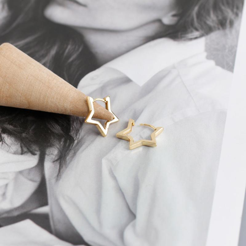 Geometric Pentagram Earrings for Girls - Halloween Gift