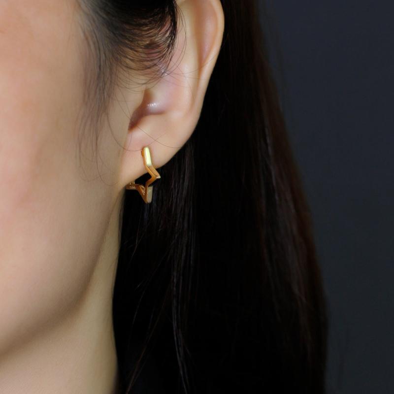 Geometric Pentagram Earrings for Girls - Halloween Gift