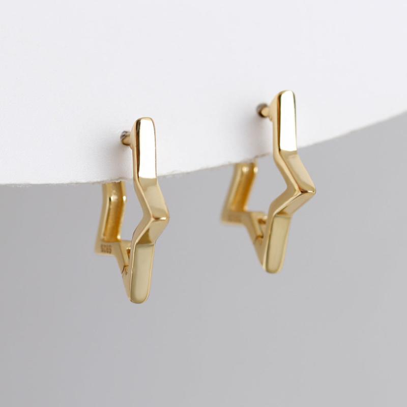 Geometric Pentagram Earrings for Girls - Halloween Gift